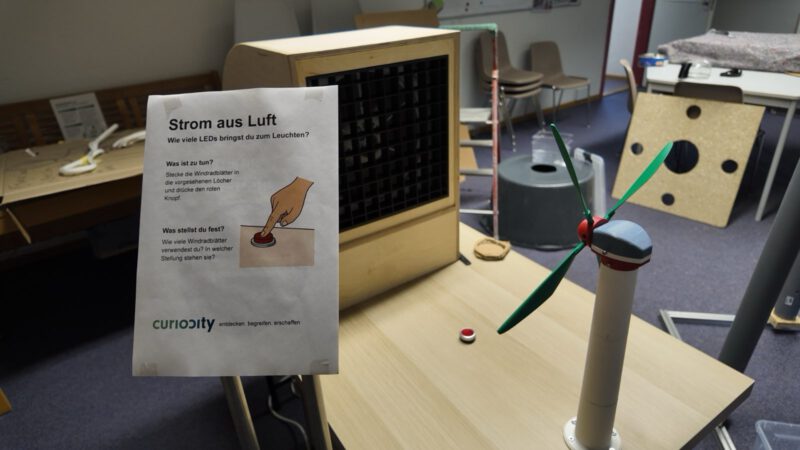 Prototyp Exponat Windkraftwerk.